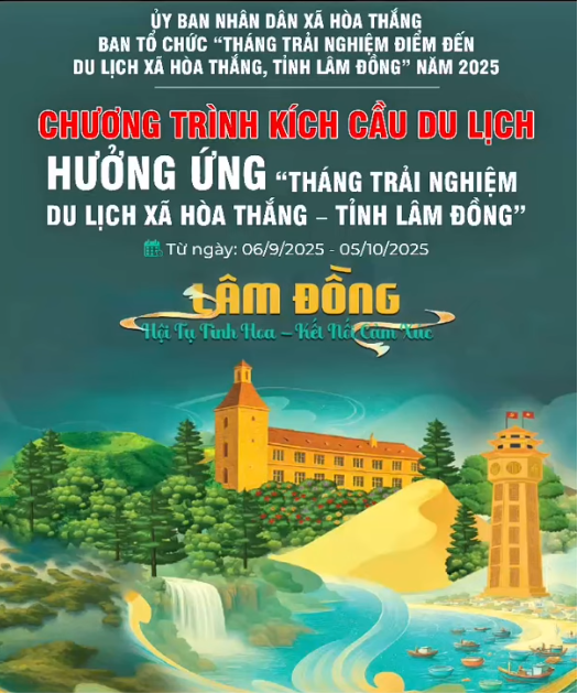 Trải nghiệm tháng du lịch xã Hòa Thắng, tỉnh Lâm Đồng